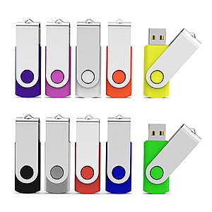 Aiibe 10 Pieces 32GB USB Flash Drive 10 Pack ($5.13/count) - $51.29