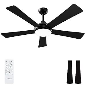 52" Autoday Ceiling Fan w/ Dimmable LED Light,Remote & Quiet DC Motor $43.50 + Free Shipping