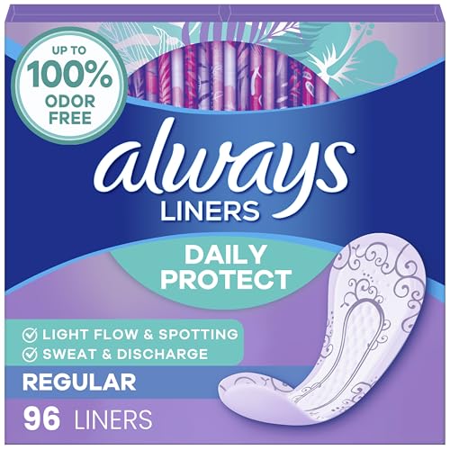 Always Daily Protect Liners,R...ar Length,Unscented,96 Count