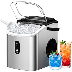 EUHOMY Ice Maker Countertop with Handle,9 Ice Cubes Ready in 6 Mins,various colors,from $66.84