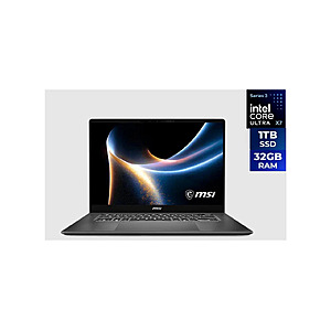 Refurbished MSI Prestige 16 AI+ Copilot Laptop Intel Core Ultra X7 358H 32GB Memory 1TB NVMe $1128.99