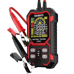 KAIWEETS 12V/24V Car Battery Tester $13.49 + Free Shipping w/ Prime or on $35