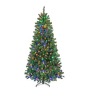 44.99:edx 6ft Pre-lit Christmas Tree w/ 250 Color Changing LED Lights & 700 Branch Tips at Walmart.com