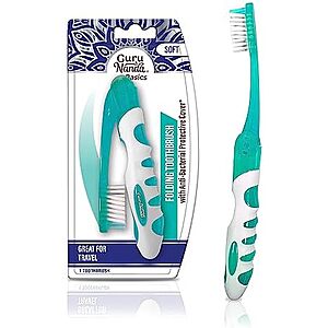 SnS] $1.31 | GuruNanda Folding Toothbrush with Built-in Cover at Amazon