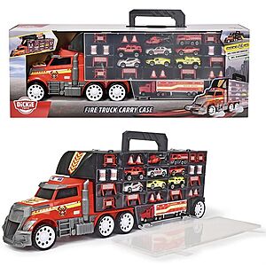 Dickie Toys Fire Truck Transporter Carry Case w/ 9 Die-Cast Cars & 18 Accessories $16.12 at Kohl's + Free Shipping on $49