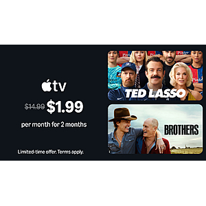 Amazon Prime Members via Prime Video:2-Month AppleTV,Starz,Curnchyroll Fan/Mega,Britbox,AMC+,MGM+ Streaming Service & More $1.99/Month via Amazon (Valid thru 10/28