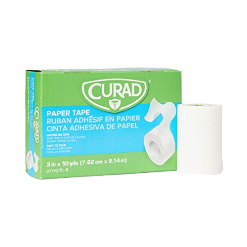 Curad Paper First Aid Tape,Me...is 3" x 10 yd (Box of 4 Rolls