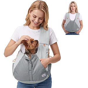 Prime] FURTIME Puppy Sling Carrier for Small Pets (Up to 16lbs) $14.99 + Free Shipping