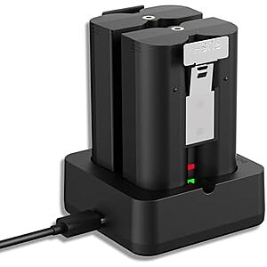 26.09* | 2-Pk Lesaps 7200mAh Battery for Ring Doorbell w/ Charger Station at Amazon