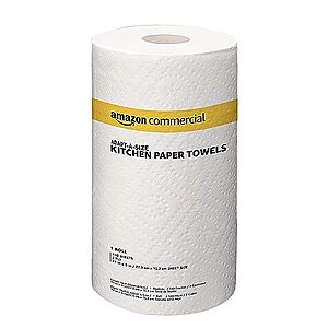 SnS] $22.52 | 12-Pack 140-Sheets Amazon Basics 2-Ply White Adapt-a-Size Kitchen Paper Towels at Amazon