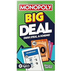 Monopoly Big Deal Card Game $3.50