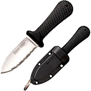 Cold Steel Super Edge 2" Fixed Blade Neck Knife w/ AUS8A Stainless Steel & Secure-Ex Sheath $14.61 + Free Shipping w/ Prime or on $35