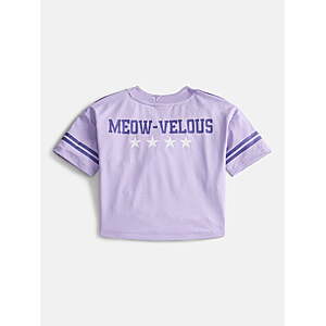 Toddler Girls Short Sleeve Graphic Jersey and Skirt Set,2Piece $5.72+ Super Kitties,Stitch,Care Bears + more