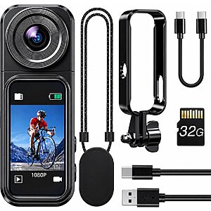 BOBLOV W2 Mini 1080p Body Camera w/ 32GB & 180° Rotating Lens $29.99 + Free Shipping w/ Prime or on $35