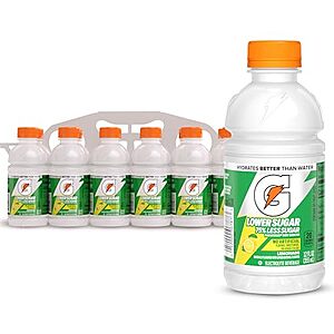 Select Accts:12-Pk 12-Oz Gatorade Lower Sugar Electrolyte Drink (Lemonade) $5.65 w/ S&S