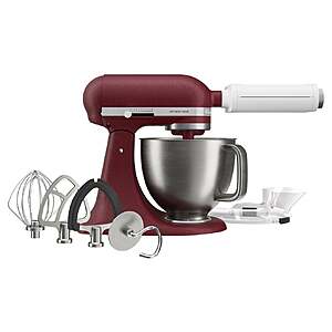 Ends Today 10/17 KitchenAid Artisan Plus 5-Quart Tilt-Head Stand Mixer with 3-in-1 Pasta Attachment $479.99 + $9.99 shipping various colors Costco.com