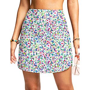 Viodia Women's 18" or 20" High-Waisted Tummy Control Swim Skirt w/ Built-In Shorts & Pocket (S-3XL,Various Colors/Patterns) from $14.84 + Free Shipping w/ Prime or on $35