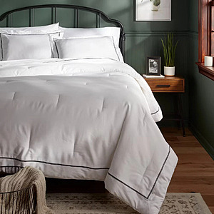 Threshold 3-Piece Embroidered Border Comforter and Sham Set (King/Queen,Various Colors) $19.75 & More + Free Shipping