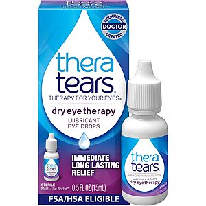 0.5-Oz TheraTears Dry Eye Therapy Lubricant Eye Drops $4.94 w/ S&S + Free Shipping w/ Prime or on $35