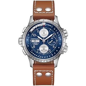 NEW,AC] $1239.90 | Hamilton Khaki Aviation Automatic Men's Watch,44mm Stainless Steel Case at Amazon