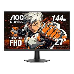 Refurb:AOC 27G50F 27" 1080p 144hz IPS G-Sync Compatible Gaming Monitor $60.8