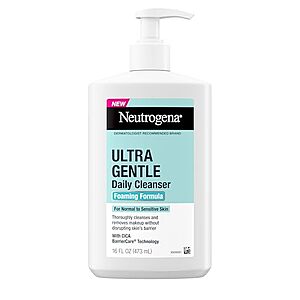 16-Oz Neutrogena Ultra Gentle Foaming and Hydrating Face Wash $5.95 w/ Subscribe & Save