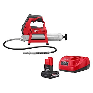 M12 12V Lithium-Ion Cordless Grease Gun with HIGH OUTPUT XC5.0 Starter Kit $159