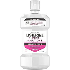 NEW,SnS,AC] $5.49 | 16.9-Oz Listerine Clinical Solutions Sensitive Teeth Mouthwash at Amazon