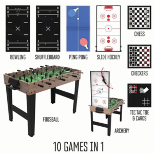 RealPlay Tzumi 10-in-1 Multi Game Table for Arcade Games $90
