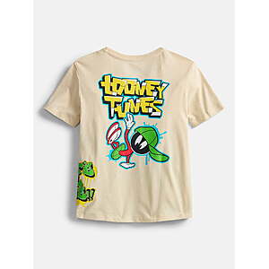 Looney Tunes Boys Neon Patch T-Shirt $4.67