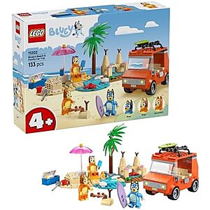 20.99 | 133-Piece LEGO Bluey - Bluey's Beach & Family Car Trip (11202,2025) at Amazon