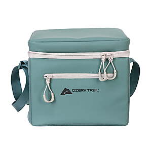 Ozark Trail 6-Can Soft-Sided Cooler w/ Removable Hard Liner (Green or Tan) $10.95