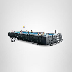 INTEX 26379MZ 36ft x 18ft x 52in Ultra XTR Deluxe Rectangular Above Ground Swimming Pool Set,Includes 2650 GPH Sand Filter Pump $1792.92