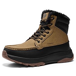 Amazon – Snow Boots for Men Moc Toe Casual Winter Boots Lightweight - $34.99 w/ Code