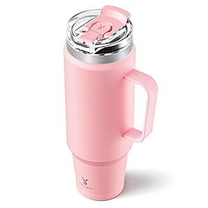 [Prime] 40-Oz Meoky Stainless Steel Travel Mug Tumbler w/ Handle & 2-in-1 Straw and Sip Lid (various) from $10.44 + Free Shipping