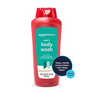 18-Ounce Amazon Basics Men's Body Wash (Sport Scent) $3.23 w/ S&S + Free Shipping w/ Prime or on $35