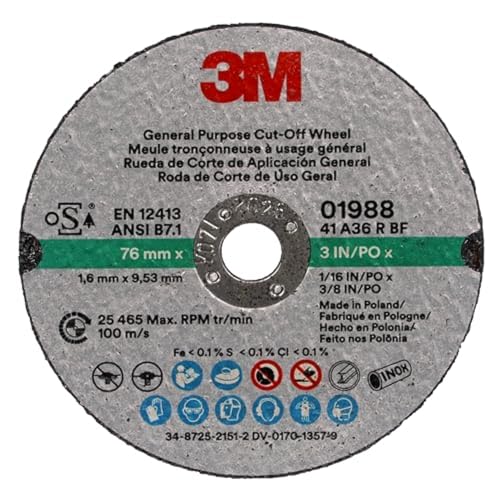 3M General Purpose Cut Off Whe...st Cut,Auto Body,Sheet Metal