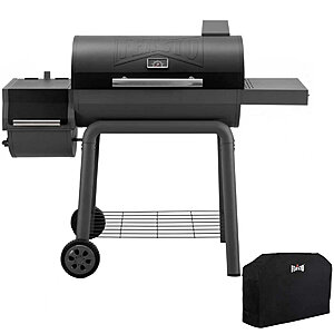 30" Feasto Charcoal Barrel Grill w/ Side Burner & Grill Cover (Black) $159.99 + Free Shipping