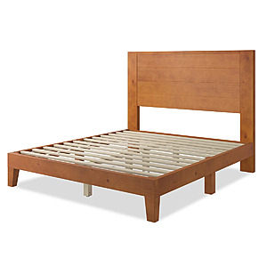 Union Rustic Bilal Solid Wood Platform Bed Frame w/ 47.2'' Headboard (Queen;Brown) $222.99 + Free Shipping