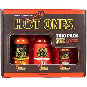 3-Pack 1.69-Ounce Hot Ones Hot Sauce Gift Set Mini Dab Challenge (Buffalo,Classic & Last Dab Xperience) $14.99 + Free Shipping w/ Prime or on $35