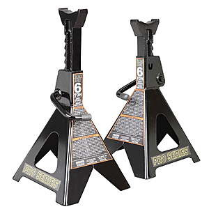 Torin Black Jack 6 Ton Steel Jack Stands (Pair) $37.88 + free s/h