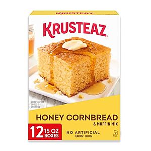 12-Pack 15-Oz Krusteaz Honey Cornbread and Muffin Mix $13.55