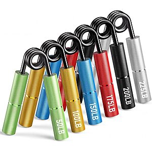 6-pk FitBeast Grip Strength Trainer Set (50-lb - 225-lb) $15