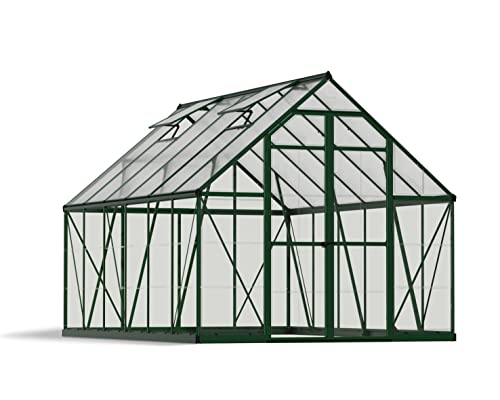 Palram - Canopia Balance 8' x...ate Aluminum Greenhouse,Green