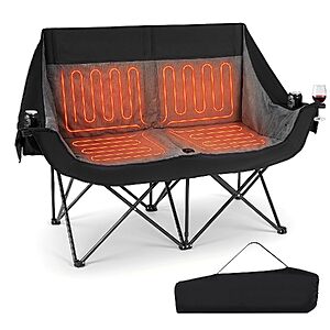 Goplus Heated Double Camping Chair $80.00 + Free Shipping