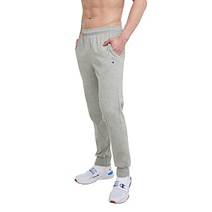 AC] $13.07:Champion Men's Joggers,Everyday Cotton,Lightweight Lounge Knit Pants for Men,31",Oxford Gray - C Logo,Various Sizes