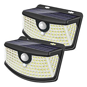 Aootek Solar Motion Sensor Lights 120 LEDs with Lights Reflector,270° Wide Angle,IP65 Waterproof,Front Door,Yard,Garage,Deck $9 ac shipped PRIME