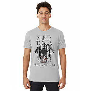 7.01,WM,Sleep Token Menโs Graphic Short Sleeve Tee,Maize Print