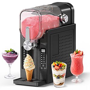 NEOISM Slushie Machine & Ice Cream Maker,Black - $129.99 AC