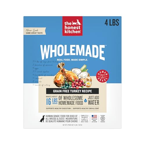 The Honest Kitchen Human Grade...od,Turkey,4 lb (makes 16lbs
